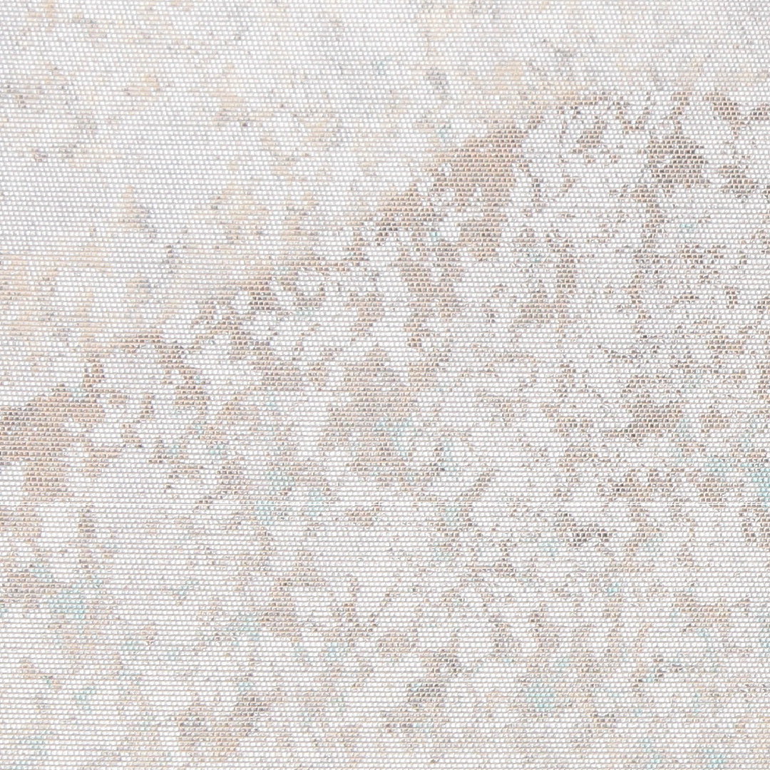 袋帯 帯丈432cm セミフォーマル 六通 Sランク 正絹 引箔 創作柄 白系 銀系 1223-02305