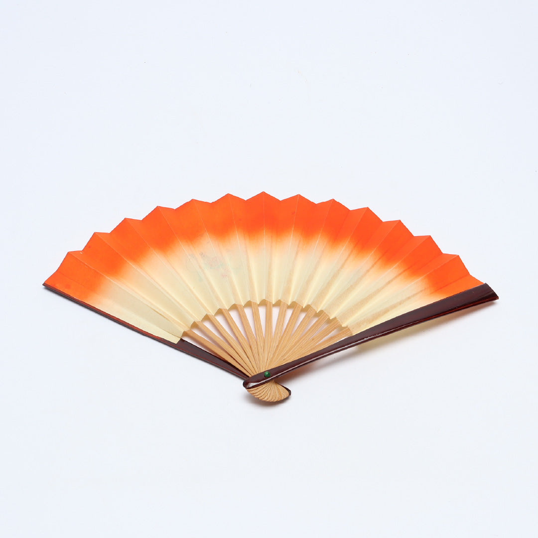 扇子 紙扇子 カジュアル 竹製 紙 Aランク 和装小物 クリーム系 朱系 1240-00599