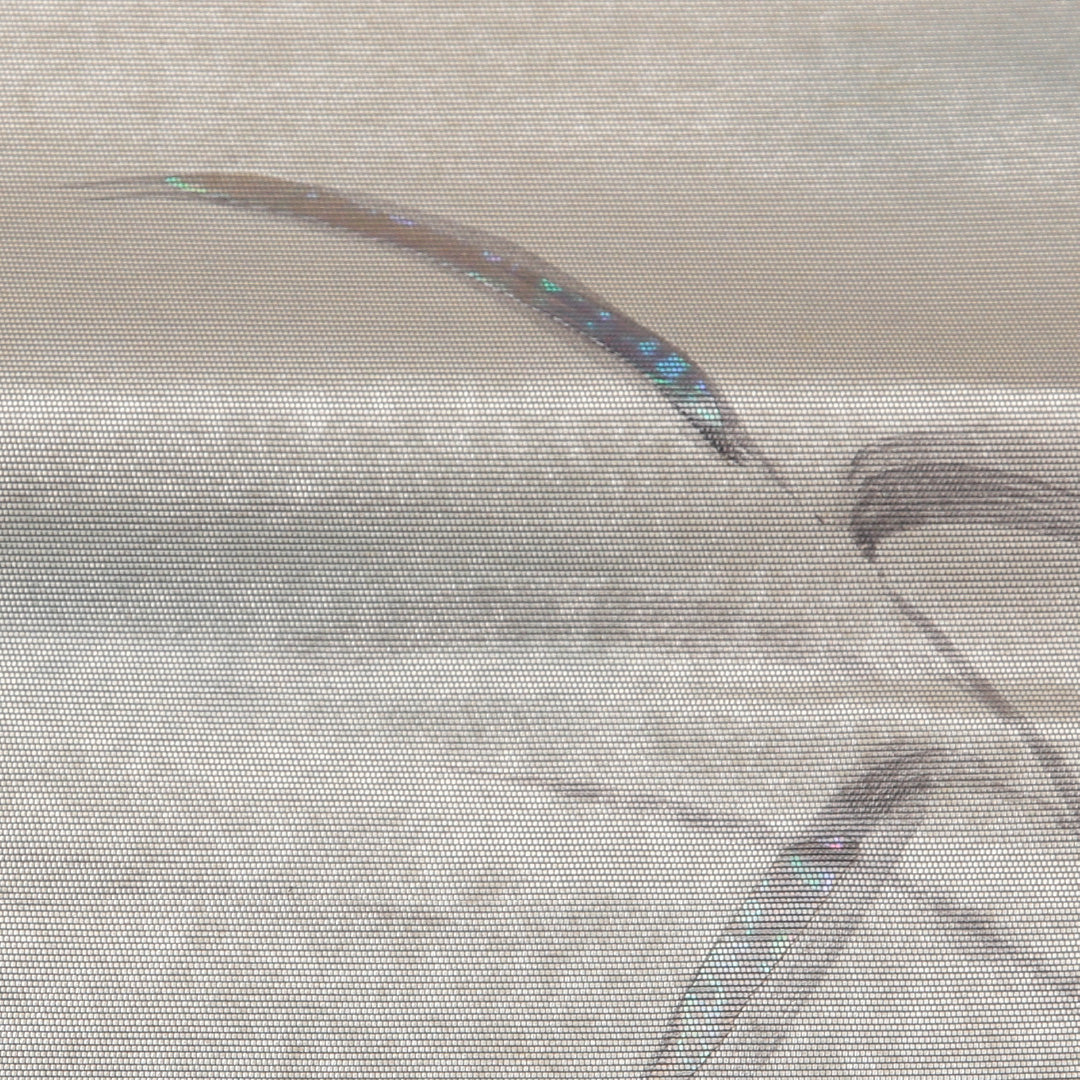 袋帯 帯丈440cm 六通 セミフォーマル Bランク 正絹 引箔 水色系 創作 クリーム系 1223-01430