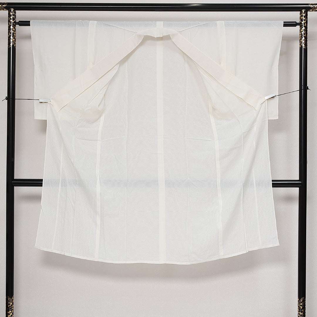 夏物 長襦袢 絽 身丈120cm 裄丈61cm 正絹 Sランク Sサイズ 白系 RP 1239-13500