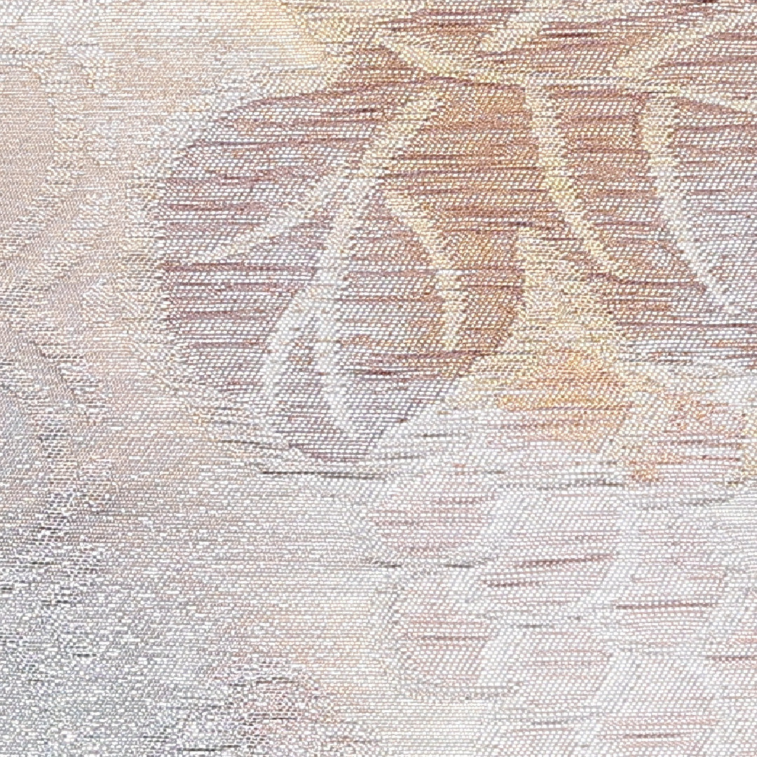 袋帯 帯丈428cm 六通 葡萄 ふくれ織 セミフォーマル 銀系 正絹 Aランク 1223-00979