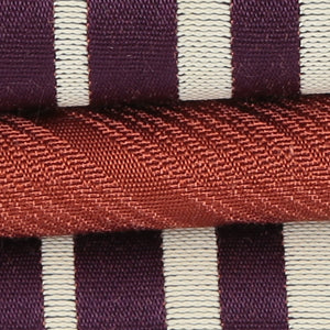 半幅帯 帯丈344cm 正絹 小袋帯 全通 仕立て上がり カジュアル Aランク 紫系 1225000034320