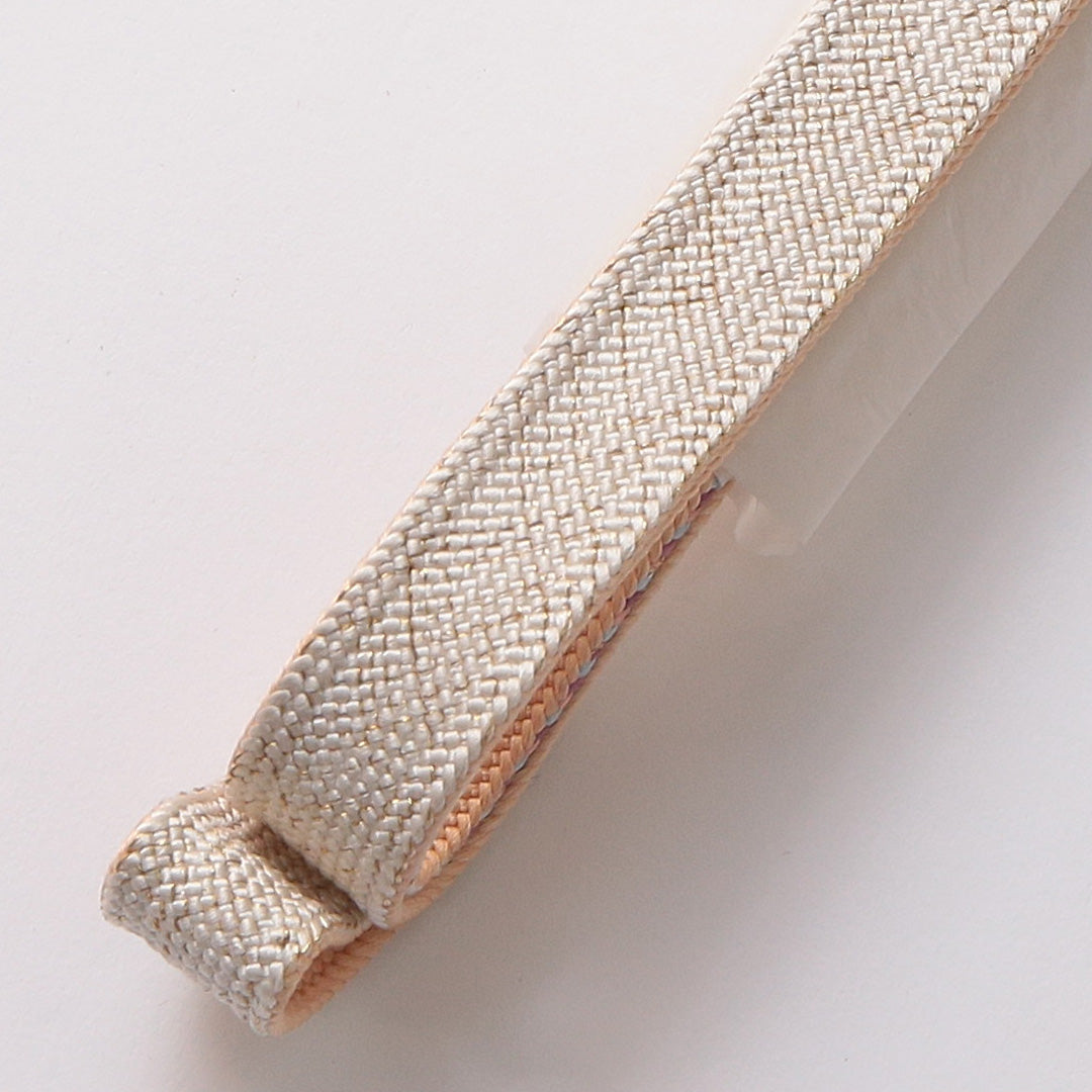 新古品 帯締め 留袖用 正絹 Nランク 平組紐 高麗組 白系 多色系 共箱 D 1236-01373