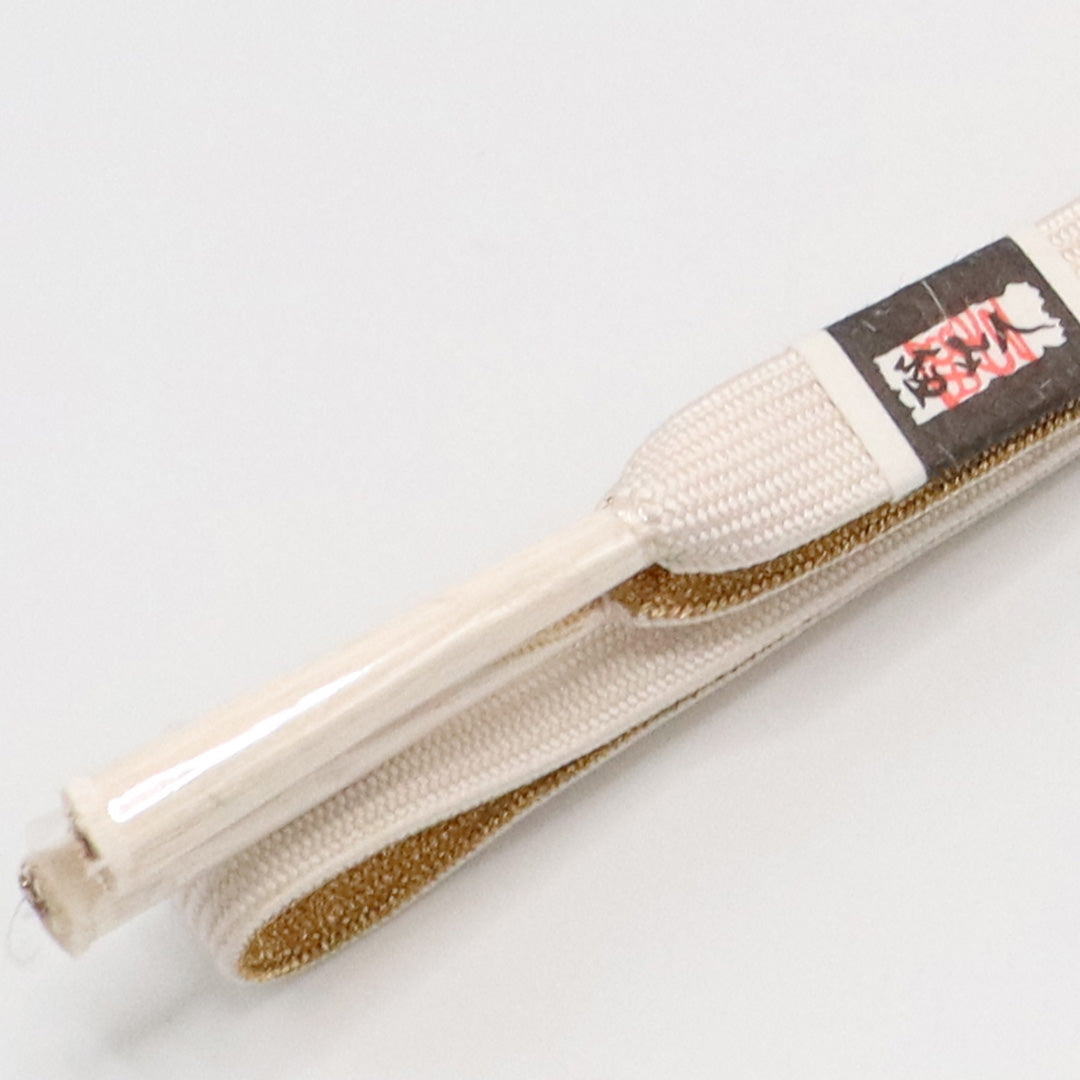 新古品 帯締め 留袖用 正絹 Nランク 平組紐 高麗組 白系 金系 1236-01142