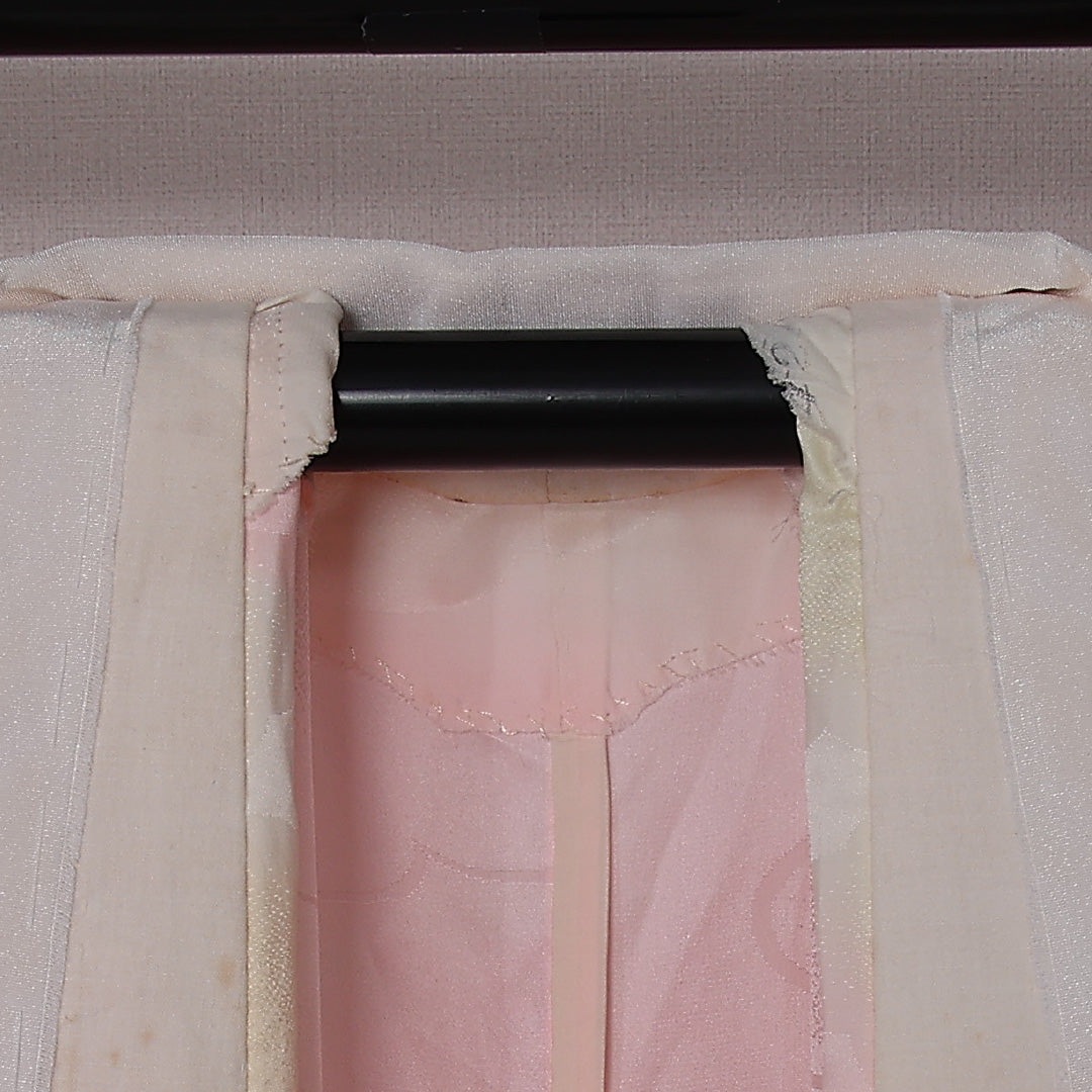 長襦袢 無双袖 身丈123cm 裄丈63cm 正絹 Bランク Sサイズ ピンク系 RP 1239-12644