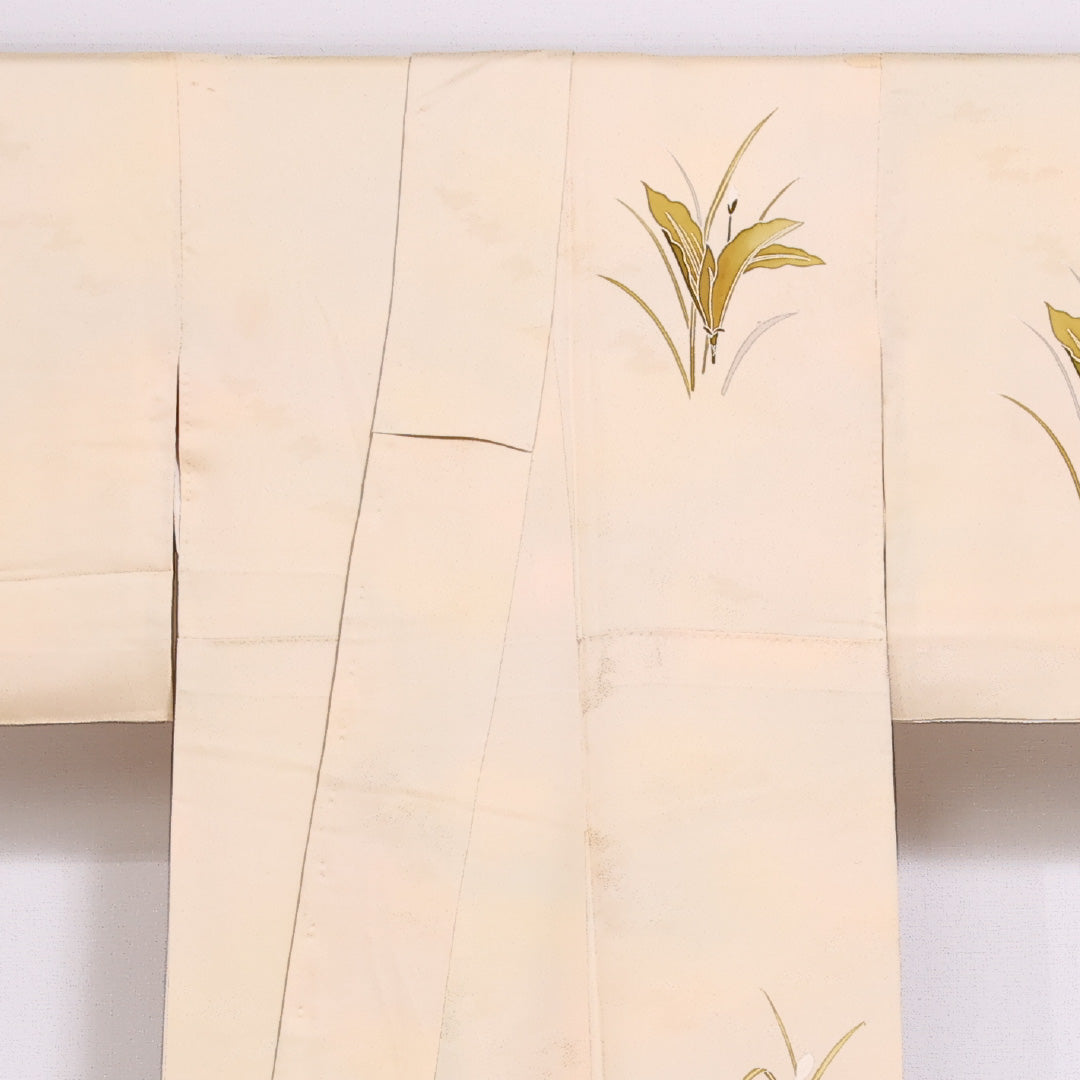 付下げ 袷 身丈156.5cm 裄63.5cm 正絹 彼岸花 ぼかし Cランク 1212-00847
