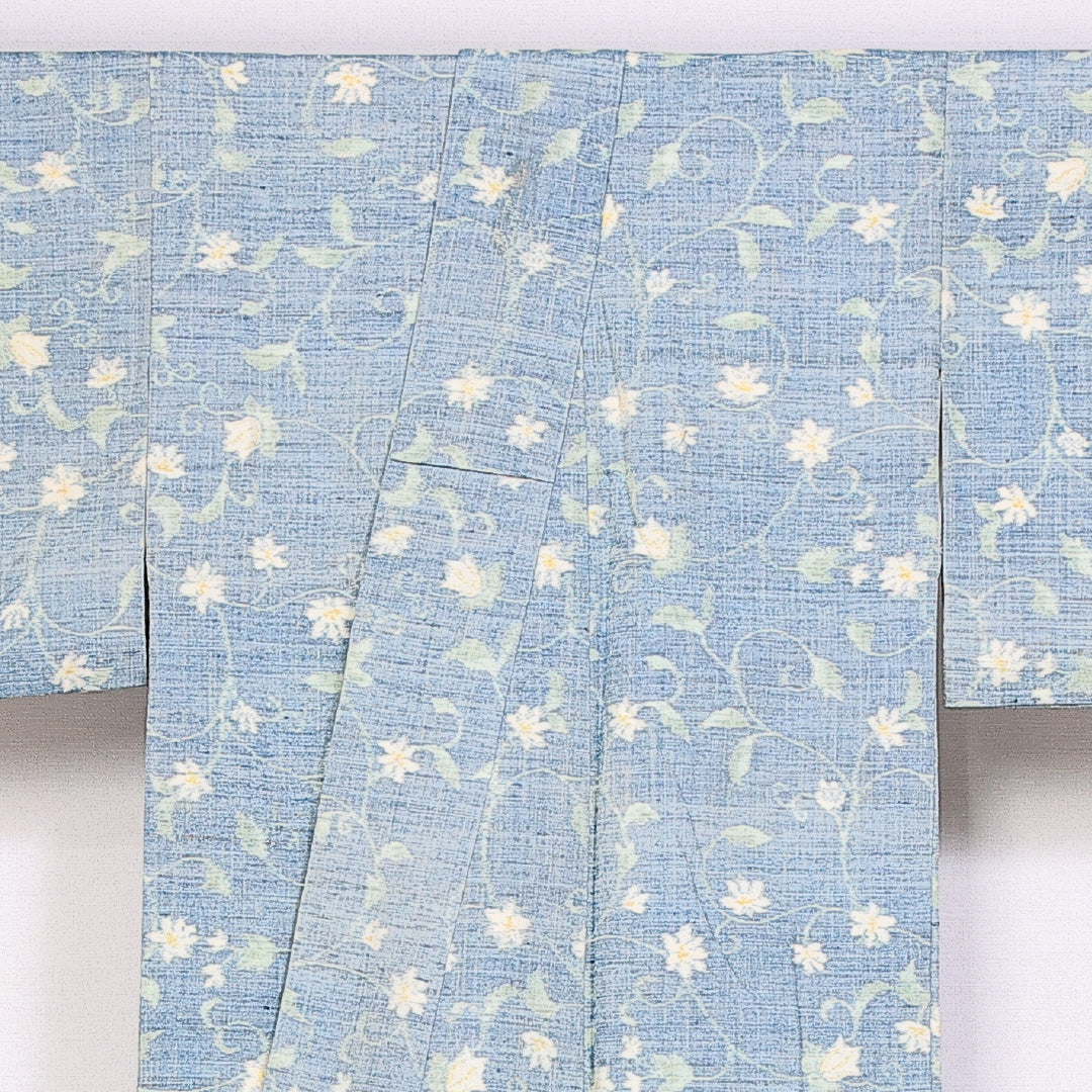 紬 身丈157cm 裄丈63cm Cランク 袷 正絹 広衿 真綿紬 1216-10128