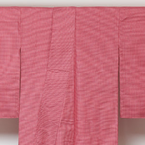 正絹 袷 シャキシャキした大島のような紬と手の込んだ織の紬-