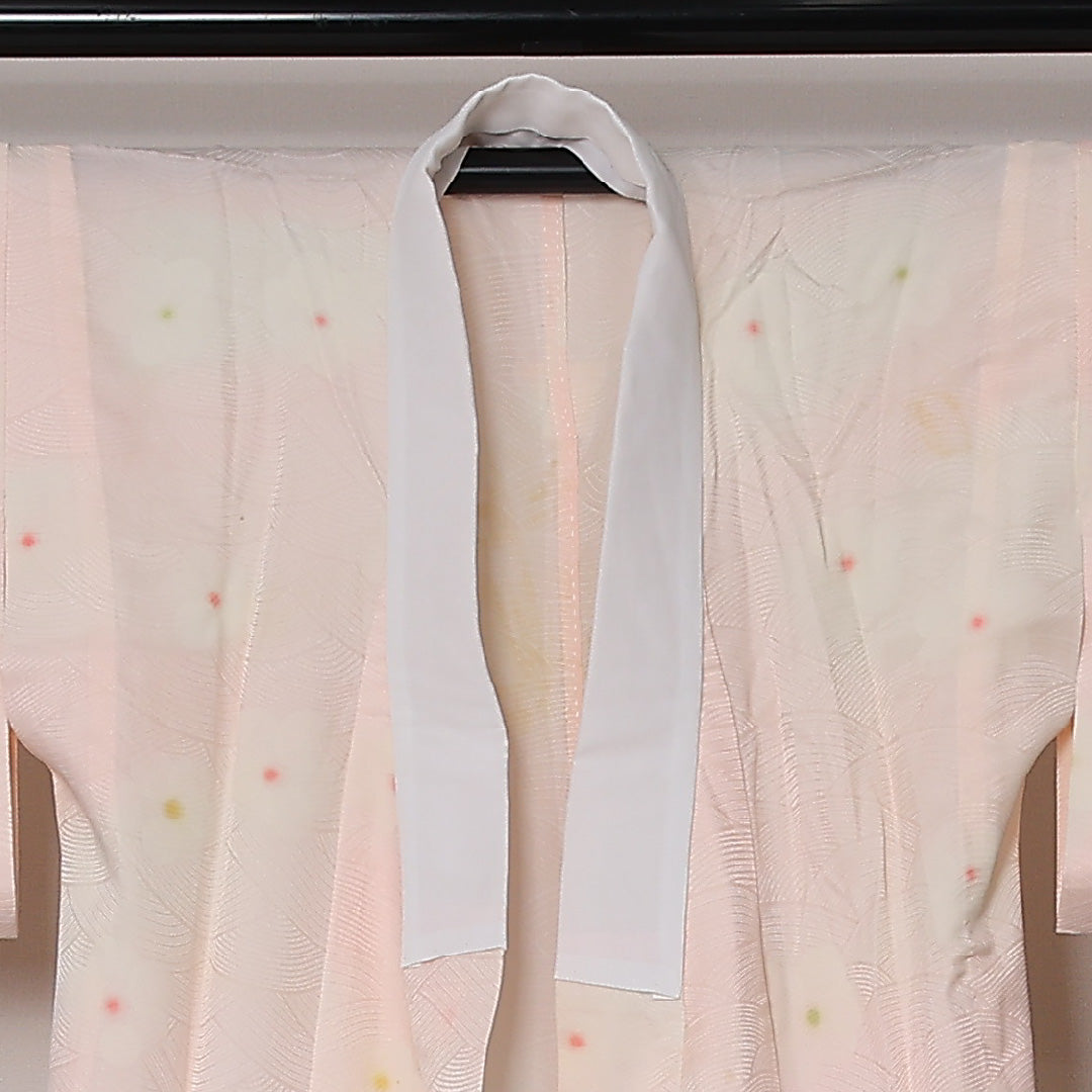 長襦袢 無双袖 身丈118cm 裄丈61cm 正絹 Cランク XSサイズ ピンク系 LP 1239-12684