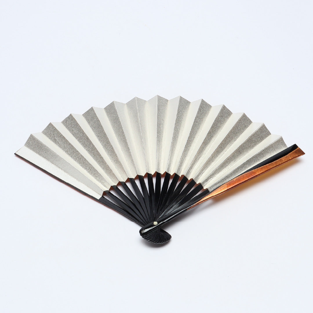 扇子 末広 留袖用 竹製 紙 Sランク 和装小物 金系 銀系 1240-00650