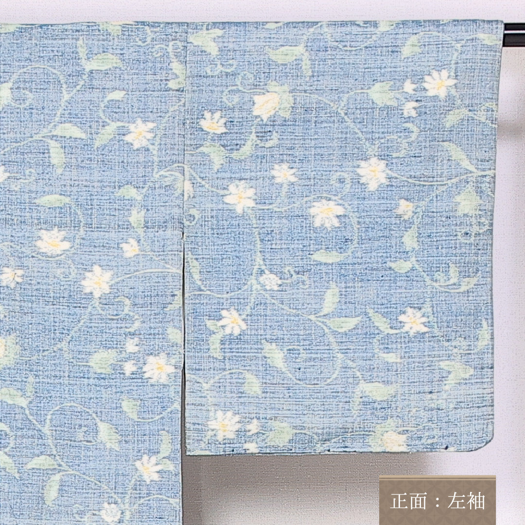紬 身丈157cm 裄丈63cm Cランク 袷 正絹 広衿 真綿紬 1216-10128