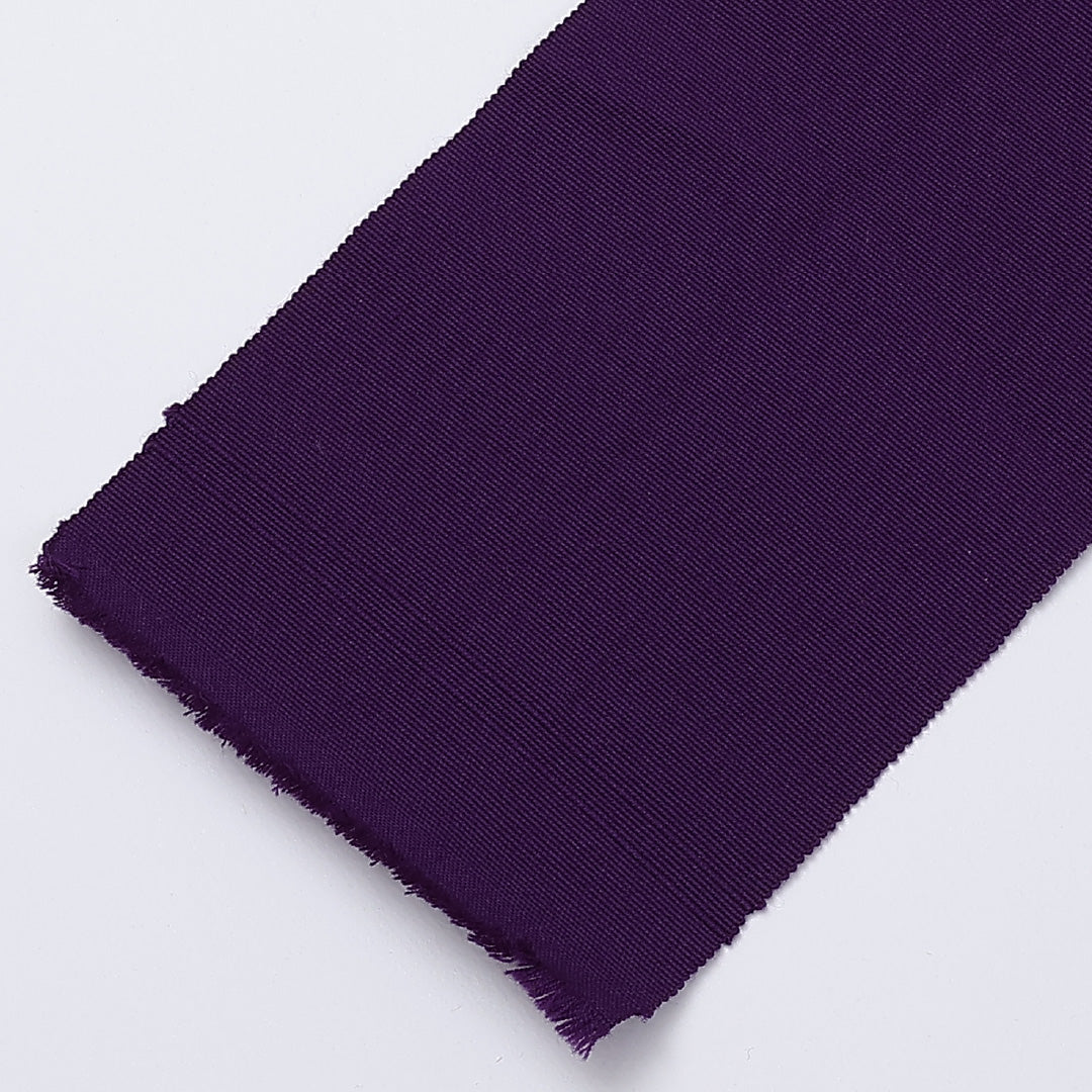 半幅帯 帯丈324cm 全通 単衣帯 無地 洗える帯 ウール 紫系 Sランク 1225-000348