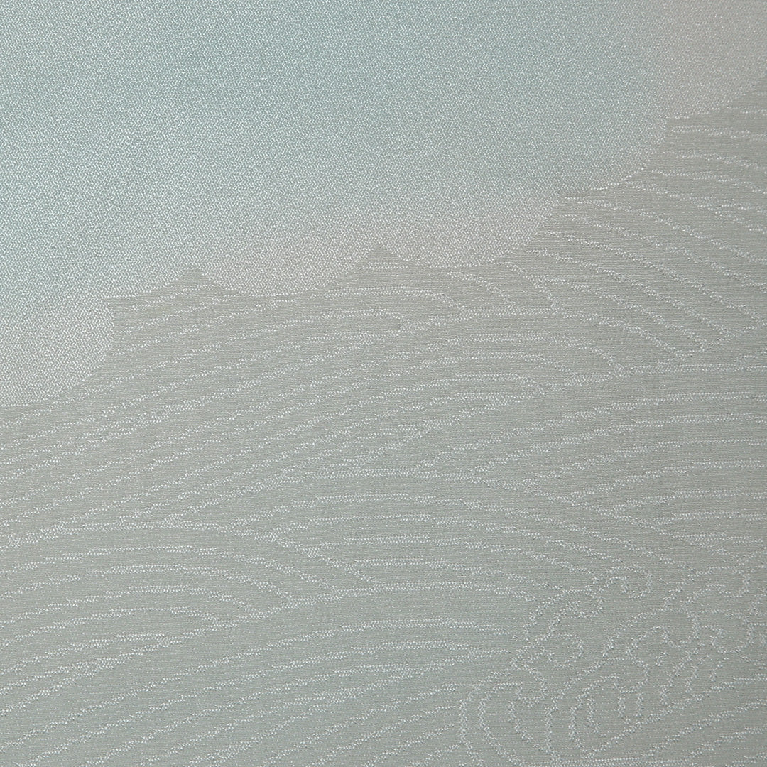 長襦袢 袷 身丈115cm 裄丈62cm 正絹 Aランク XSサイズ 雲取り 水色系 RP 1239-12654
