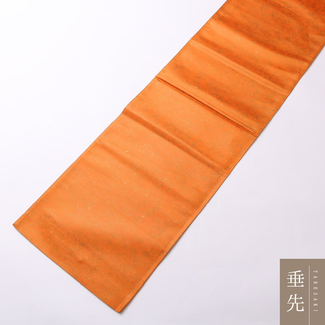袋帯 帯丈440cm ポイント柄 未仕立て フォーマル Sランク 正絹 唐織 杜若 古典的 鮮やか 朱系 1223-01526