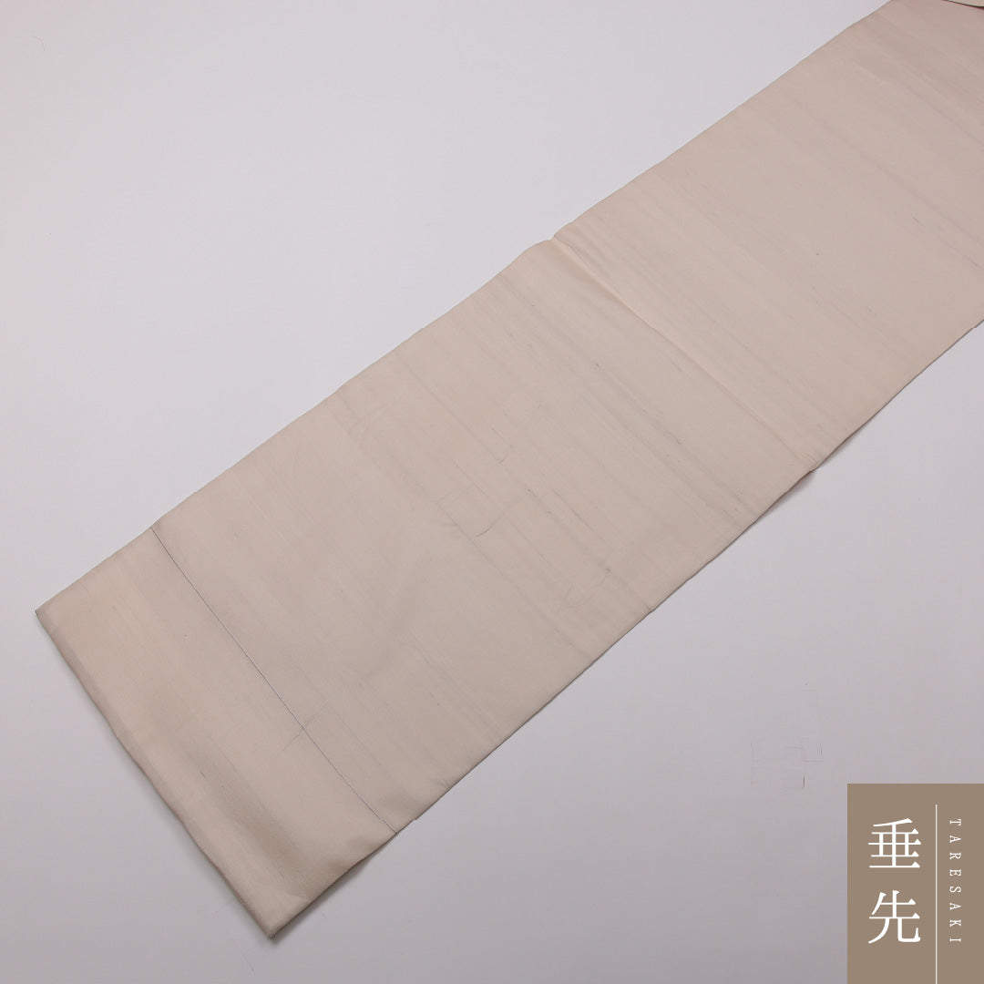 袋帯 帯丈448cm 正絹 ポイント柄 インフォーマル 露芝草 クリーム系 1243-01429