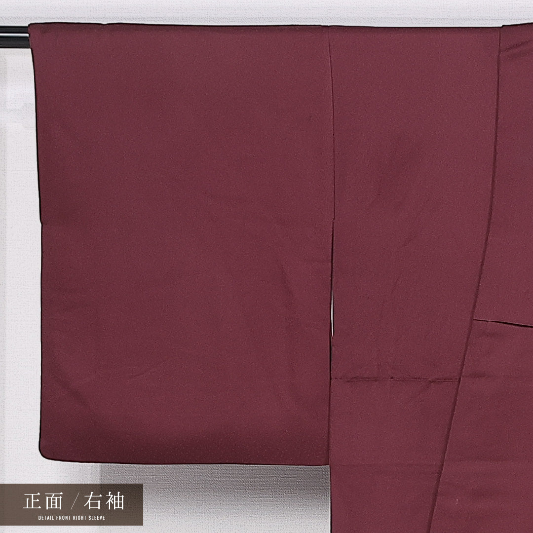 訪問着 身丈158cm 裄丈62cm M 正絹 Bランク 袷 一つ紋 広衿 人物 御所車 1212-11179