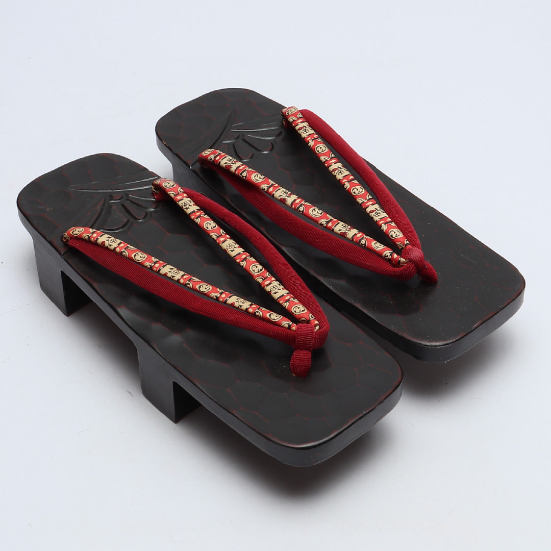 未使用品 下駄 カジュアル S 木製 Aランク 和装小物 茶系 1244-00774