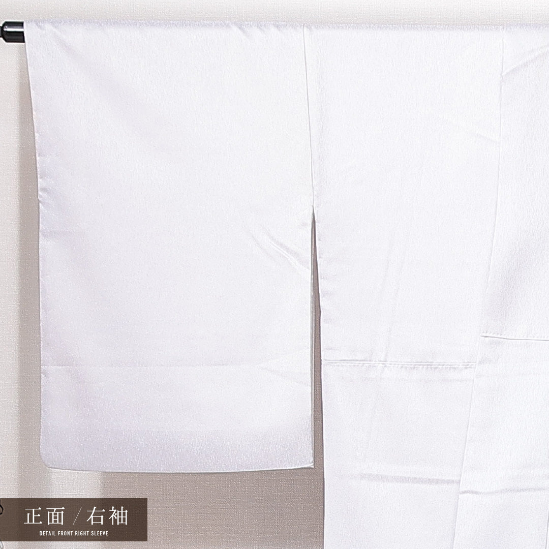 洗える着物 訪問着 袷 身丈168cm 裄丈64cm ポリエステル Sランク セミフォーマル 広衿 XLサイズ 鶴 松 グレー系 RP 1217-14978