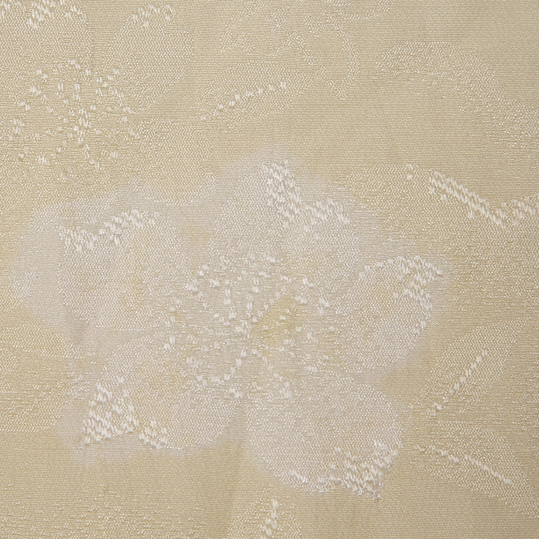 長襦袢 無双袖 身丈124cm 裄丈65cm 正絹 Bランク Mサイズ 居敷当て 菊 クリーム系 RP 1239-12693