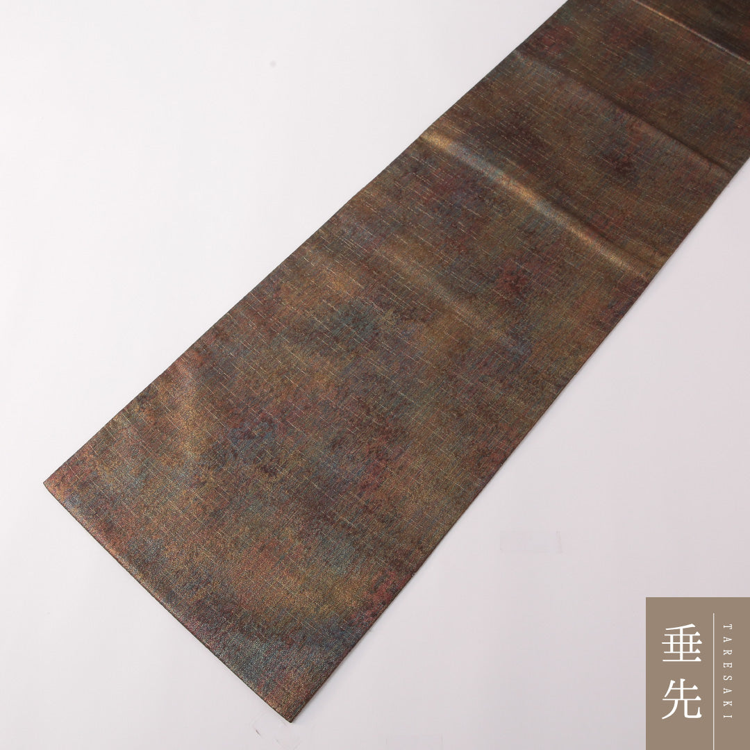 袋帯 帯丈444cm 正絹 六通 インフォーマル 抽象柄 多色系 金系 1243-01781