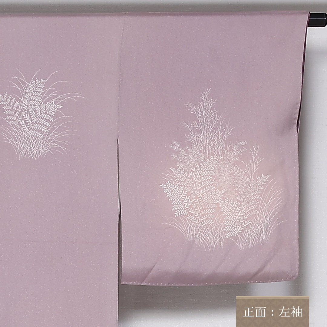 訪問着 袷 身丈169cm 裄67cm 正絹 ぼかし 植物柄 Aランク 1212-00778