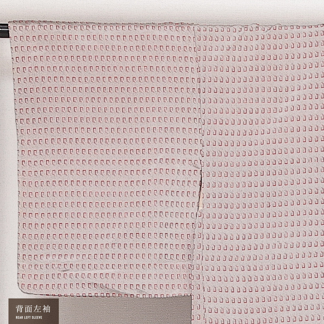 羽織 袷 身丈83cm 裄丈64cm 正絹 Sランク カジュアル Mサイズ 紐あり 創作柄 グレー系 RP 1232-13925