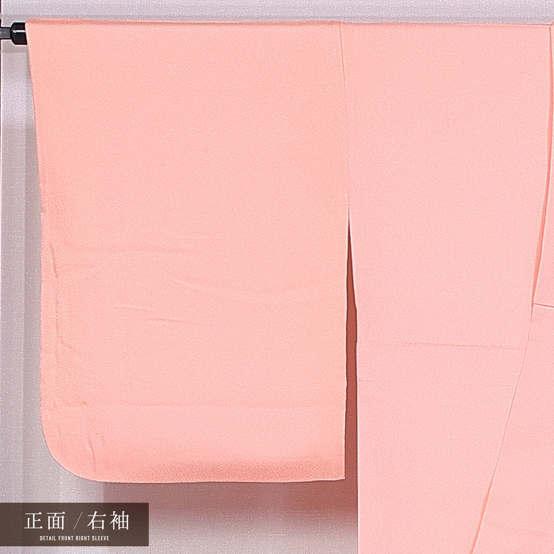 訪問着 袷 身丈162cm 裄丈69cm 正絹 Cランク セミフォーマル 広衿 Lサイズ 桔梗 ピンク系 LP 1217-11362