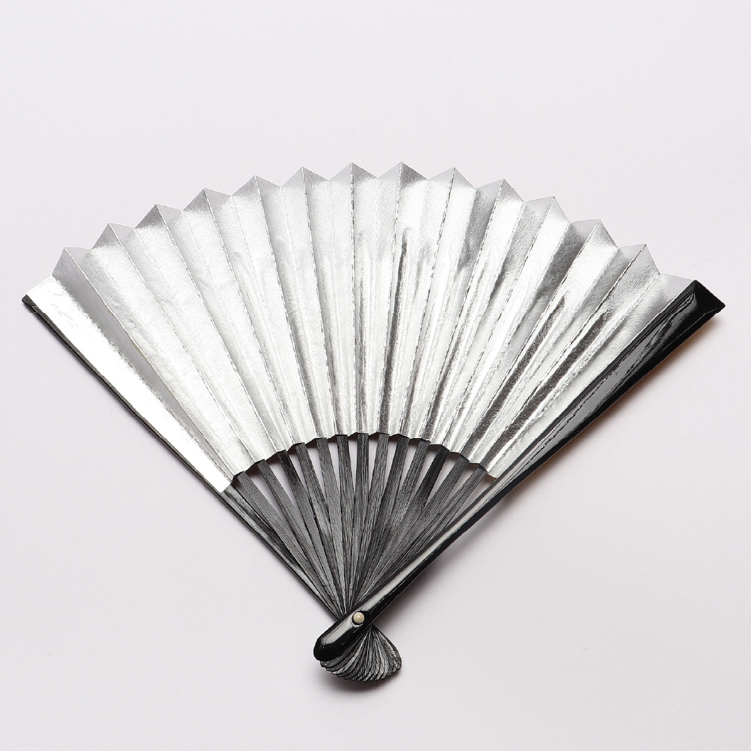 扇子 末広 留袖用 竹製 紙 Sランク 和装小物 金系 銀系 1240-00522