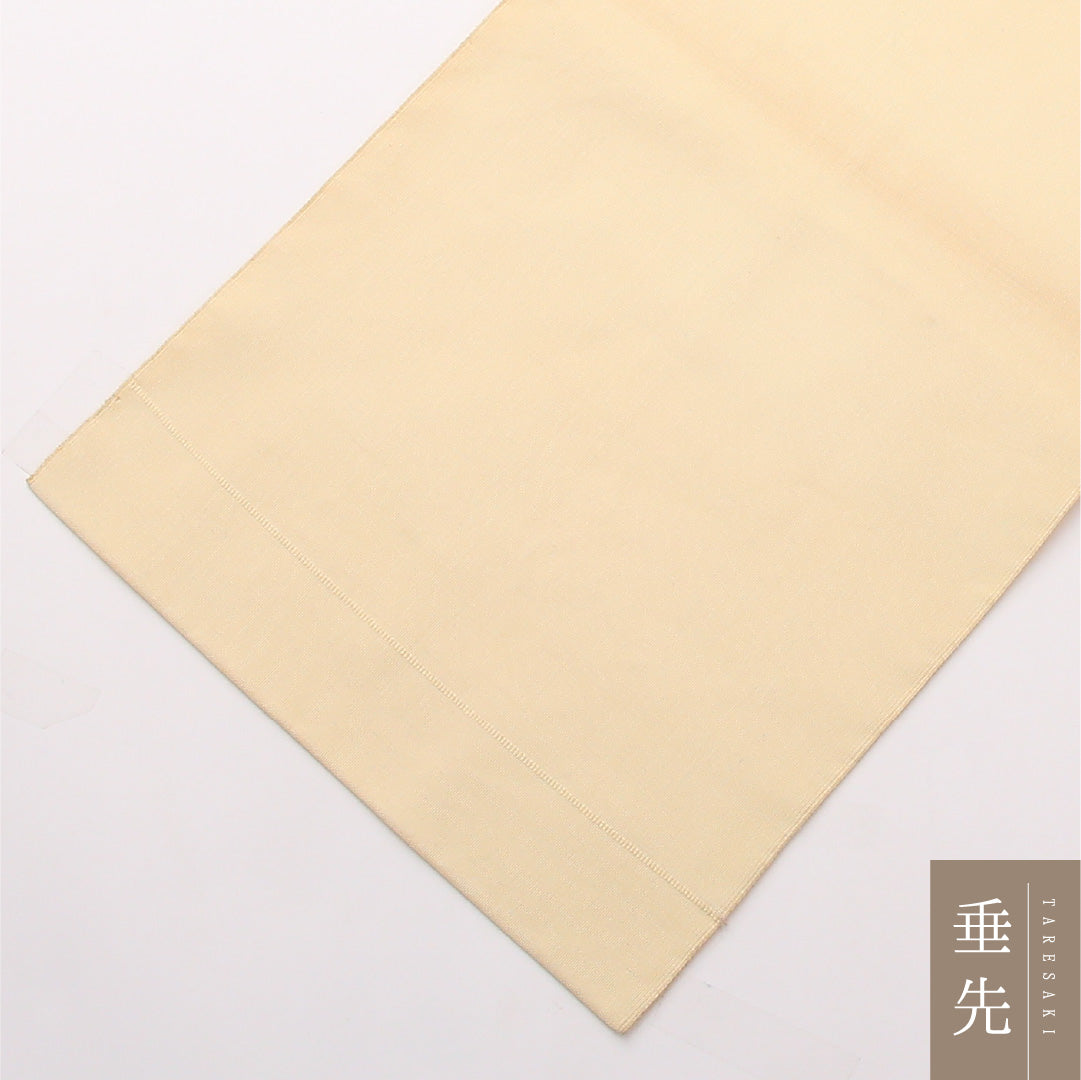 八寸名古屋帯 Cランク 帯丈355cm 正絹 ポイント柄 松葉仕立て 織り カジュアル 植物柄 クリーム系 LP 1245-02309