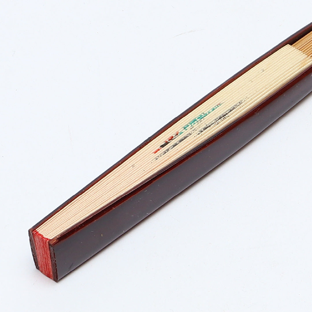 扇子 紙扇子 カジュアル 竹製 紙 Aランク 和装小物 クリーム系 朱系 1240-00599