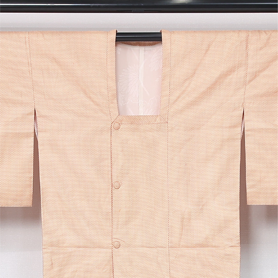 道行コート（紬） 紬 身丈86cm 裄丈63cm Bランク S 正絹 袷 十字絣 セミフォーマル クリーム系 1263-12069