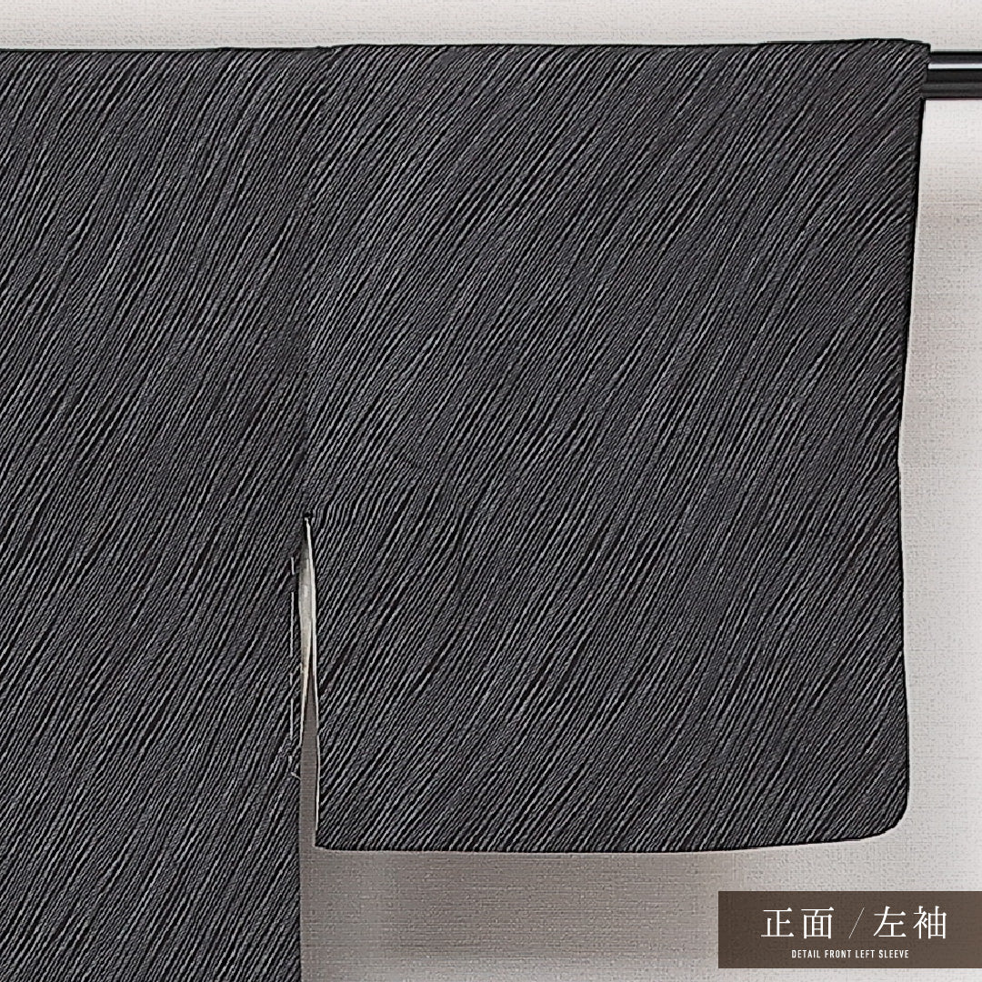 アンティーク 小紋 袷 身丈141cm 裄丈61cm 正絹 Aランク バチ衿 XSサイズ 創作柄 グレー系 HP 1221-13968