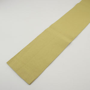 半幅帯 帯丈348cm 正絹 小袋帯 全通 仕立て上がり カジュアル Aランク 黄系 1225000128323