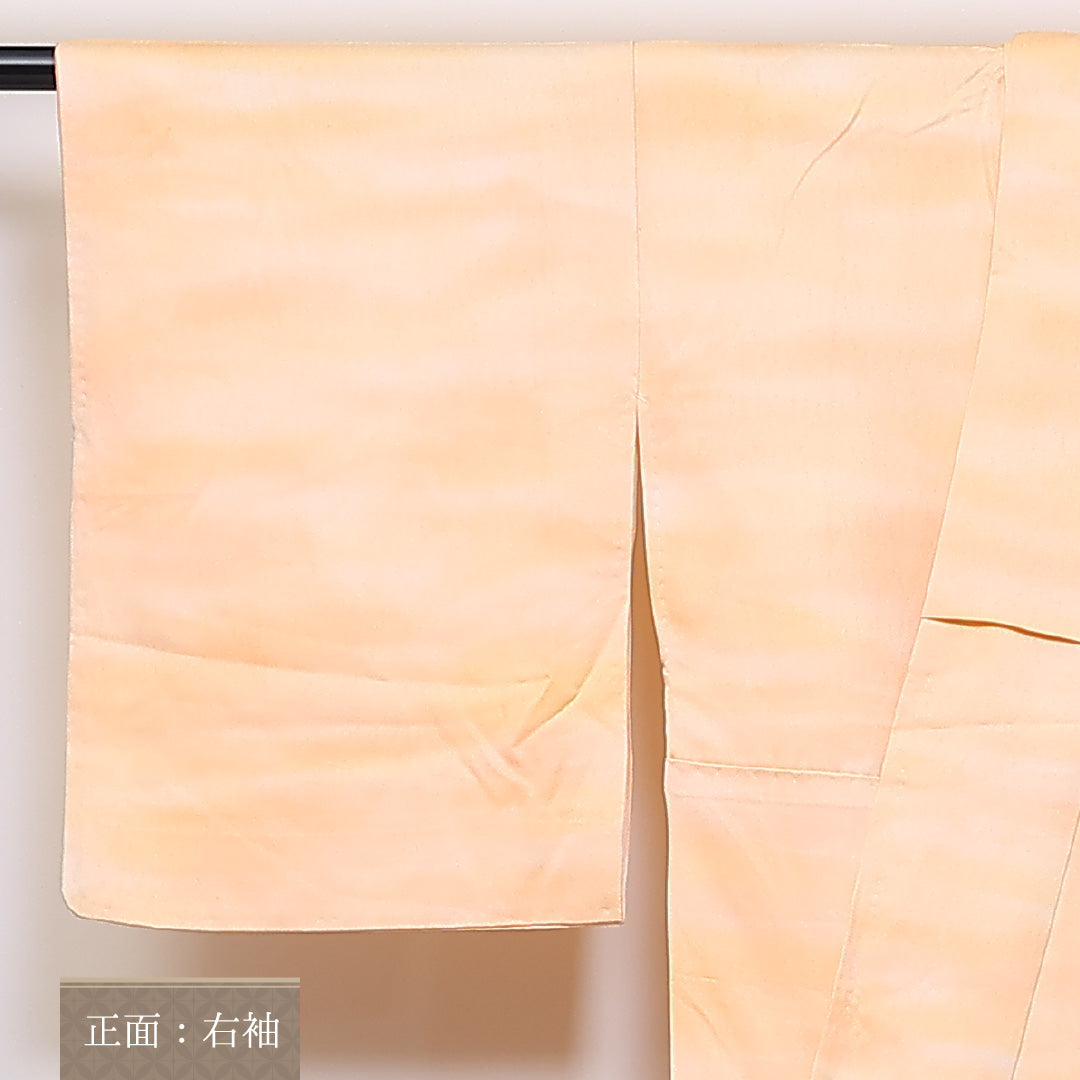 付下げ 袷 身丈160cm 裄63cm 正絹 ぼかし 菖蒲 Aランク 1212-00677