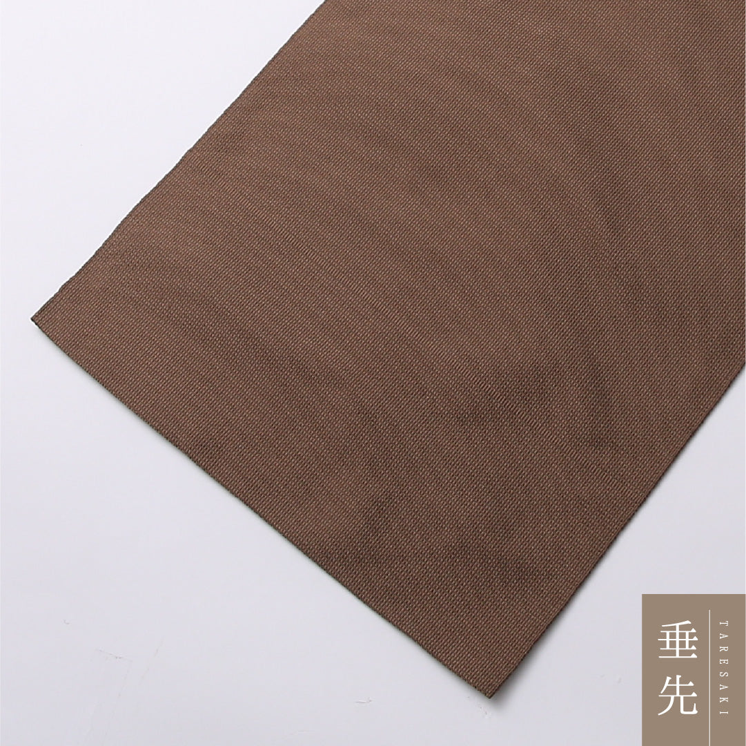 八寸名古屋帯 Aランク 帯丈363cm 正絹 ポイント柄 松葉仕立て 織り カジュアル 椿 茶系 LP 1245-02630