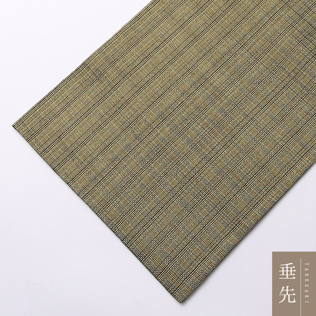 袋帯 帯丈452cm 六通 セミフォーマル Sランク ポリエステル 経錦 金箔 創作柄 モダン シンプル グレー系 1223-01522