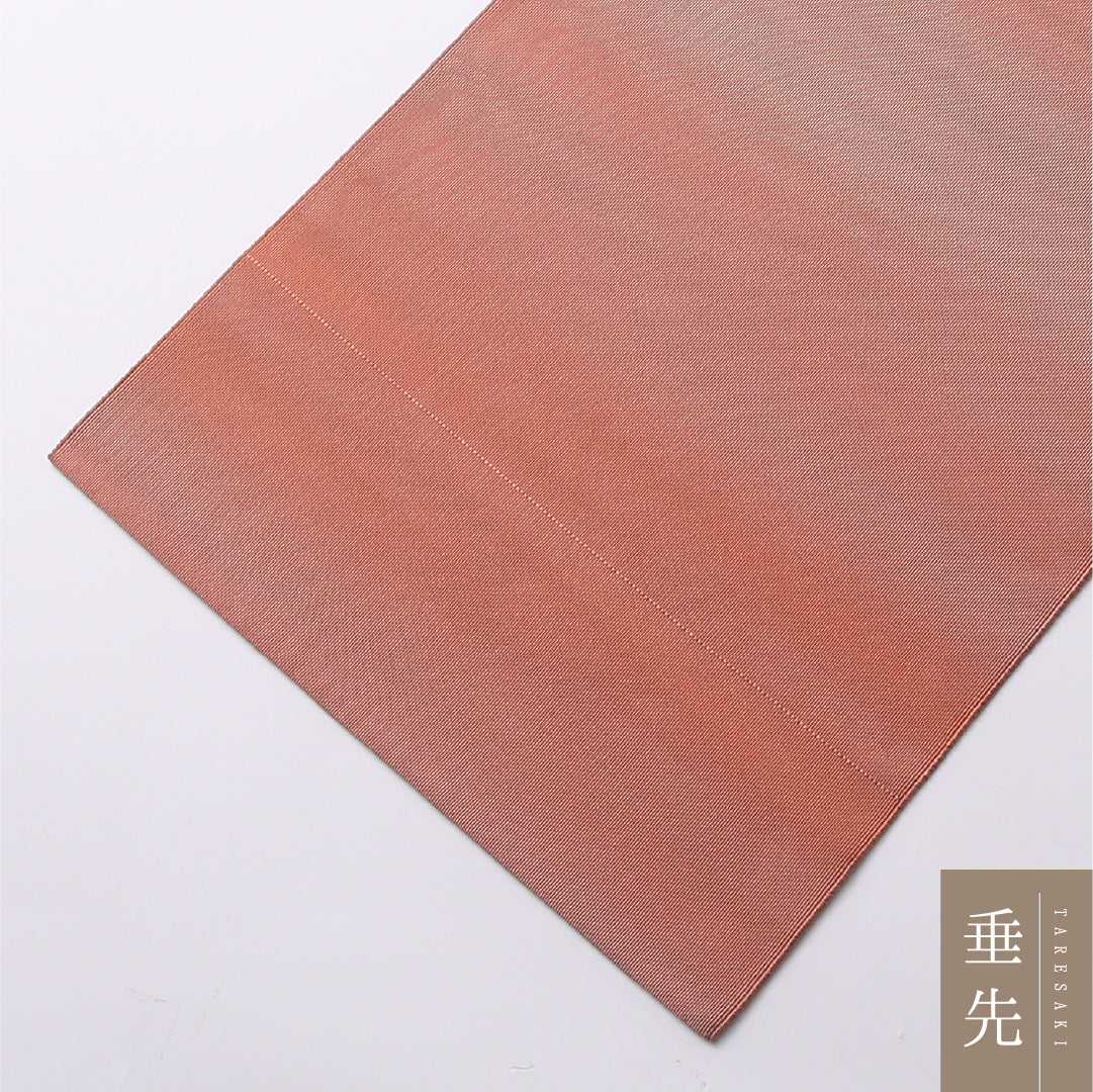 八寸名古屋帯 Aランク 帯丈372cm 正絹 全通 松葉仕立て 織り インフォーマル 抽象柄 朱系 LP 1245-02575