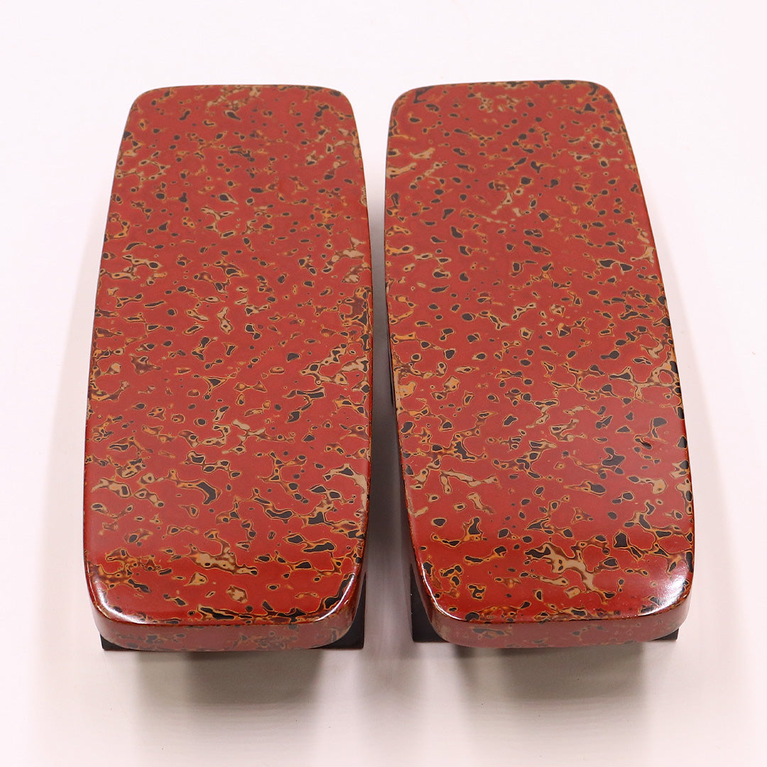新古品 下駄 カジュアル FREE 木製 Nランク 和装小物 赤系 1244-00550
