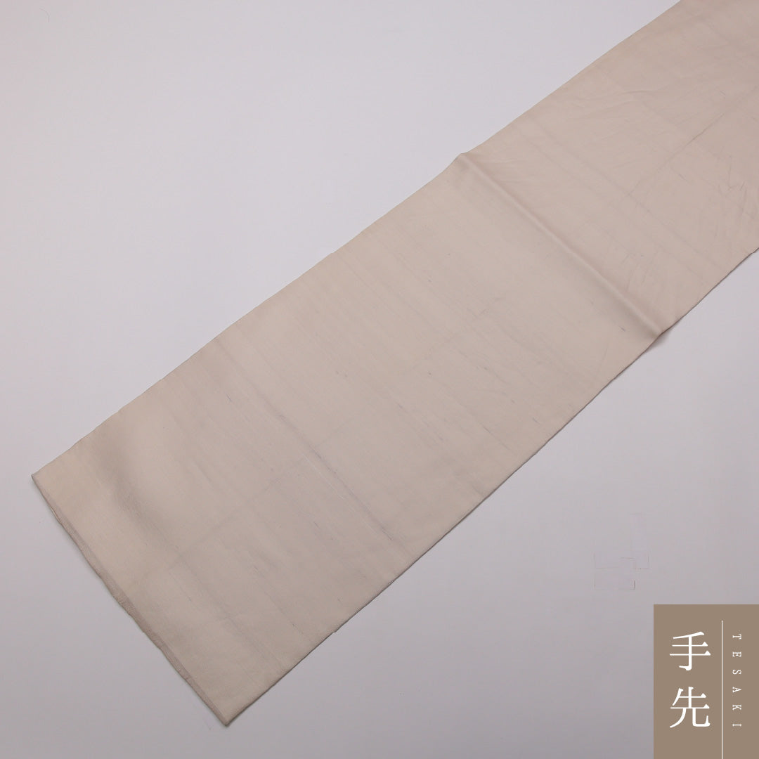 袋帯 帯丈448cm 正絹 ポイント柄 インフォーマル 露芝草 クリーム系 1243-01429