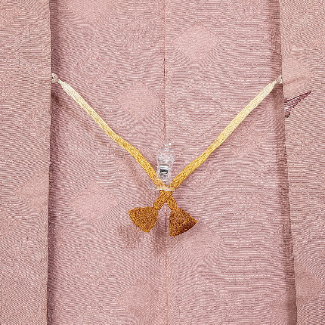 羽織 身丈80cm 裄丈61cm S 正絹 Aランク 袷 ふくれ織 紅葉 菊 笹 菱形 紐あり 1217-10252