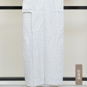 浴衣 身丈158cm 裄67.5cm 白系 洗える着物 絣柄 木綿 Sランク 夏物 1218000222311