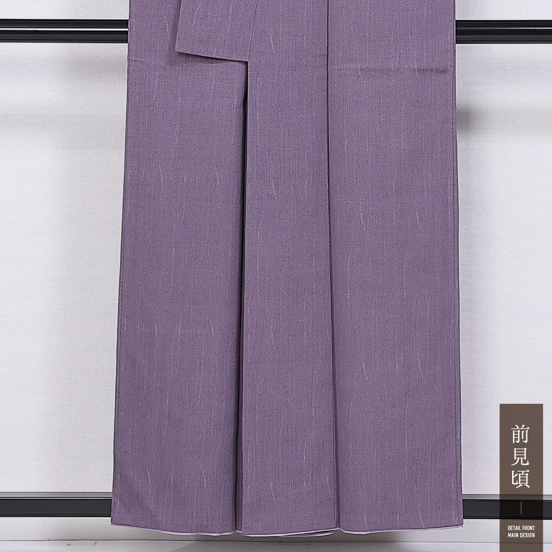 小紋 袷 身丈155cm 裄丈62cm 正絹 Aランク インフォーマル 広衿 Mサイズ 創作柄 紫系 RP 1221-11337