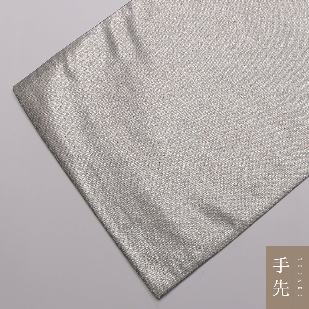 袋帯 帯丈440cm 六通 セミフォーマル Bランク 正絹 引箔 水色系 創作 クリーム系 1223-01430