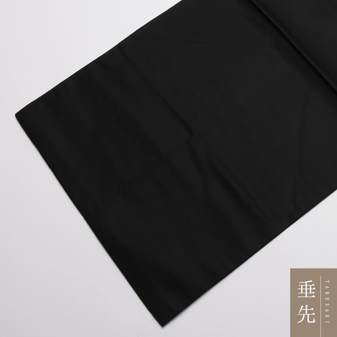 未使用品 九寸名古屋帯 Nランク 帯丈350cm 正絹 ポイント柄 名古屋仕立て 織り インフォーマル しつけ糸 幾何学柄 黒系 RP 1245-01856