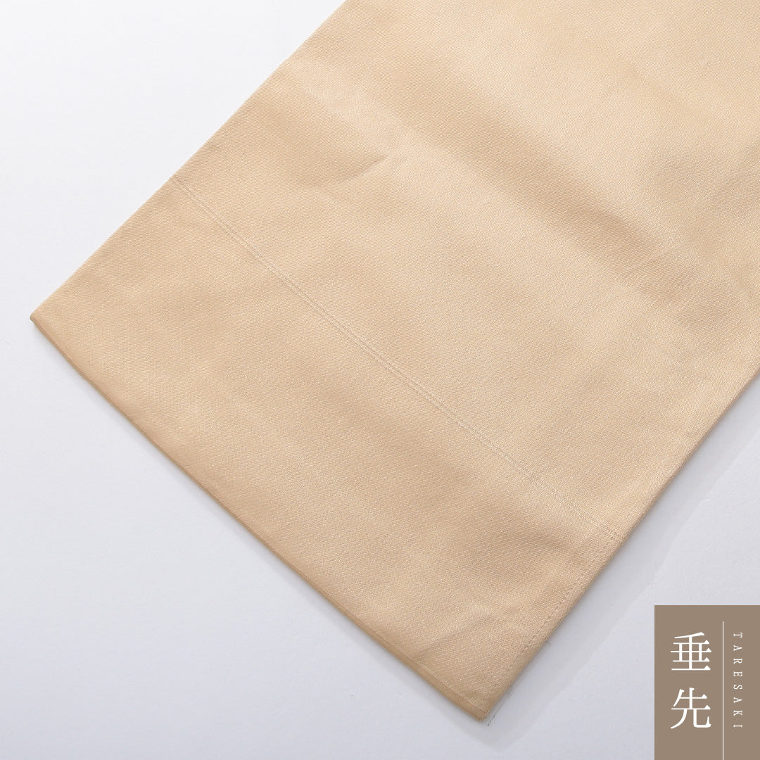 九寸名古屋帯 帯丈341cm セミフォーマル 名古屋仕立て ポイント柄 Aランク 正絹 花柄 ベージュ系 1224-03933