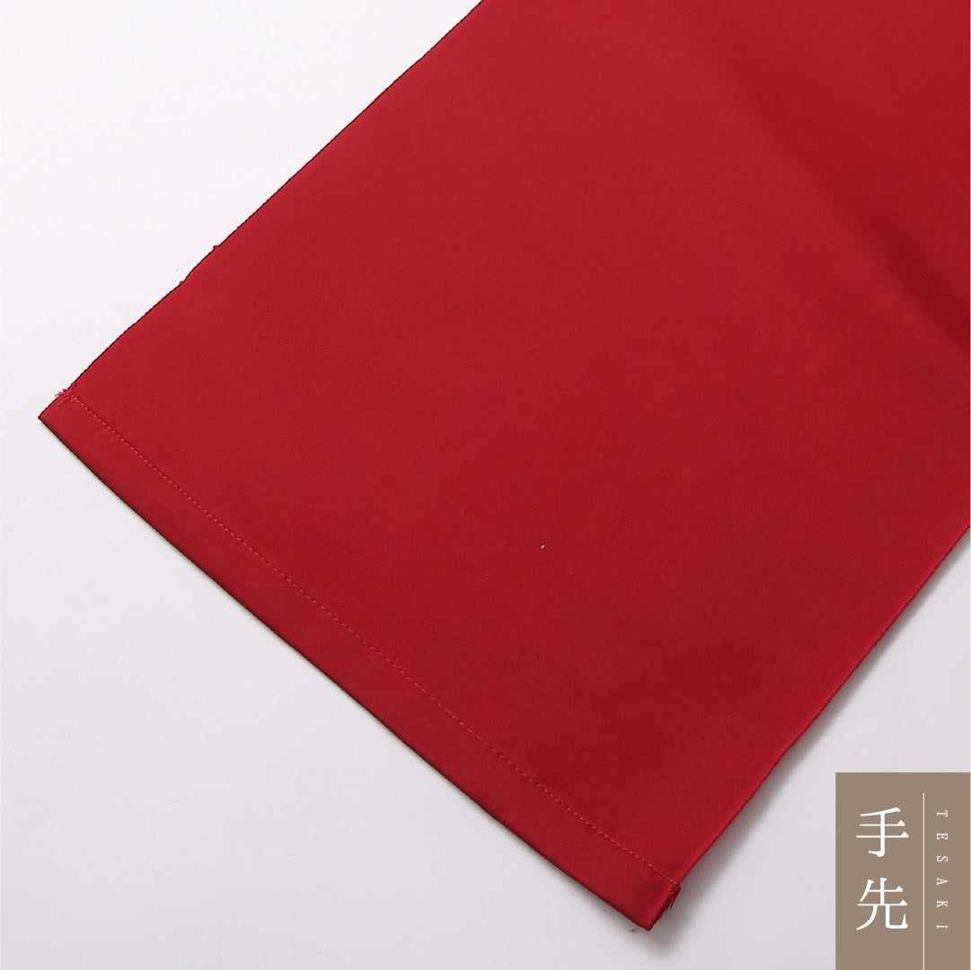 八寸名古屋帯 Sランク 帯丈372cm 正絹 六通 開き仕立て 染め カジュアル 塩瀬 花柄 赤系 LP 1245-02962