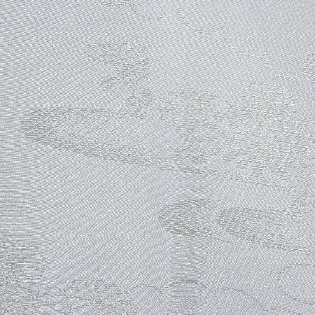 長襦袢 無双袖 身丈130cm 裄丈64cm 正絹 Bランク Lサイズ 流水 菊 白系 HP 1239-14471