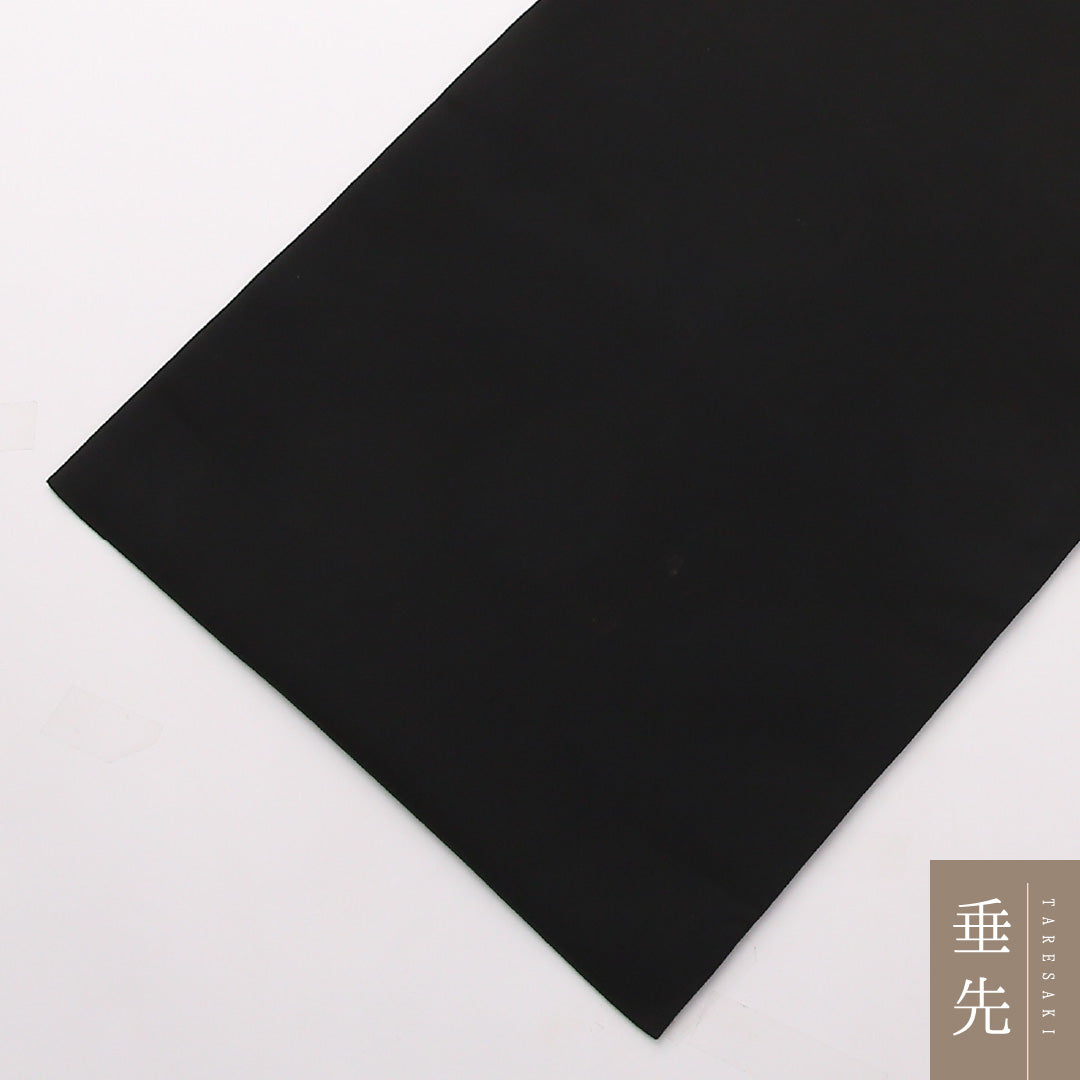 九寸名古屋帯 Aランク 帯丈365cm 正絹 ポイント柄 名古屋仕立て 染め インフォーマル 塩瀬 薔薇 黒系 RP 1245-02305