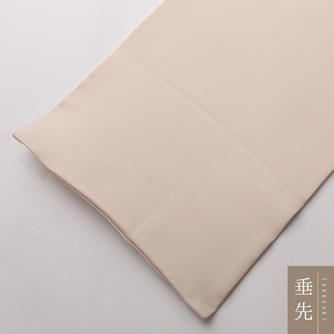 九寸名古屋帯 Aランク 帯丈354cm 正絹 ポイント柄 名古屋仕立て 染め インフォーマル 塩瀬 菊 クリーム系 RP 1245-02324