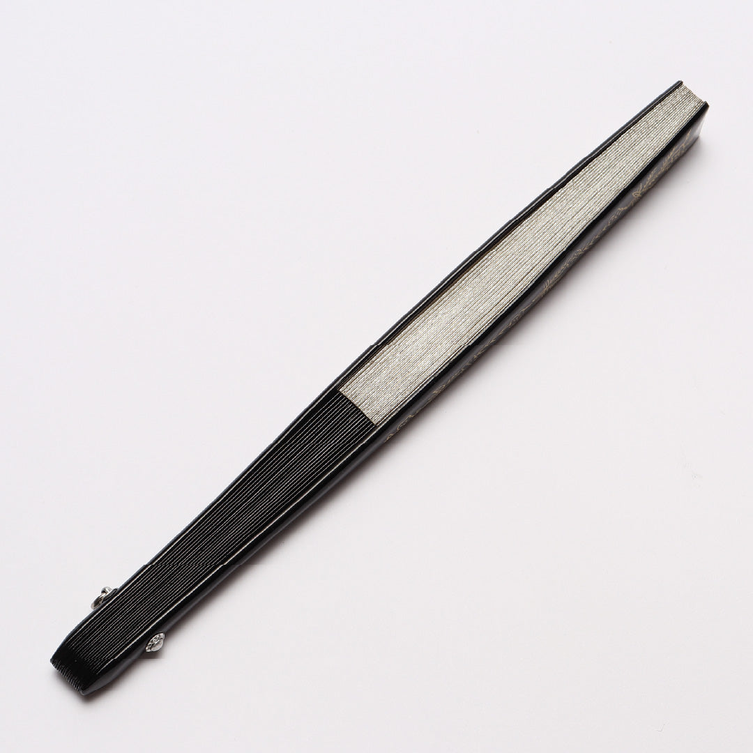 扇子 末広 留袖用 竹製 紙 Sランク 和装小物 金系 銀系 1240-00519